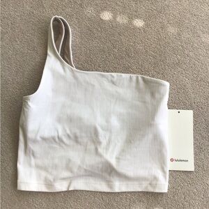 Lululemon Ribbed Nulu Asymmetrical Yoga Tank